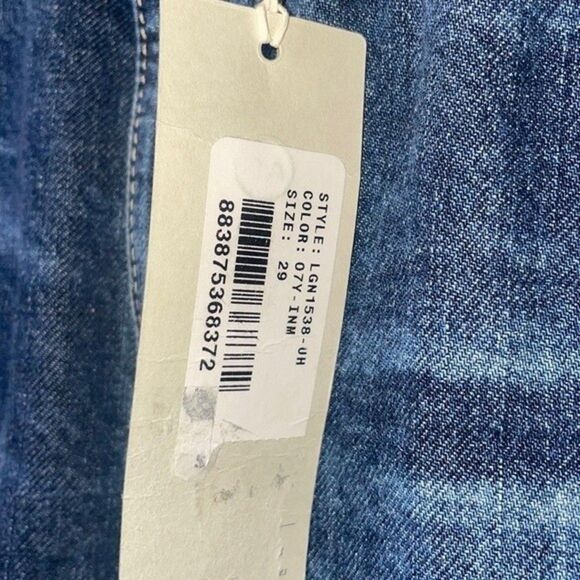 AG Adriano Goldschmied Womens Size 29 Erin Pencil Skirt Denim Step Up Hem Frayed - Picture 9 of 12